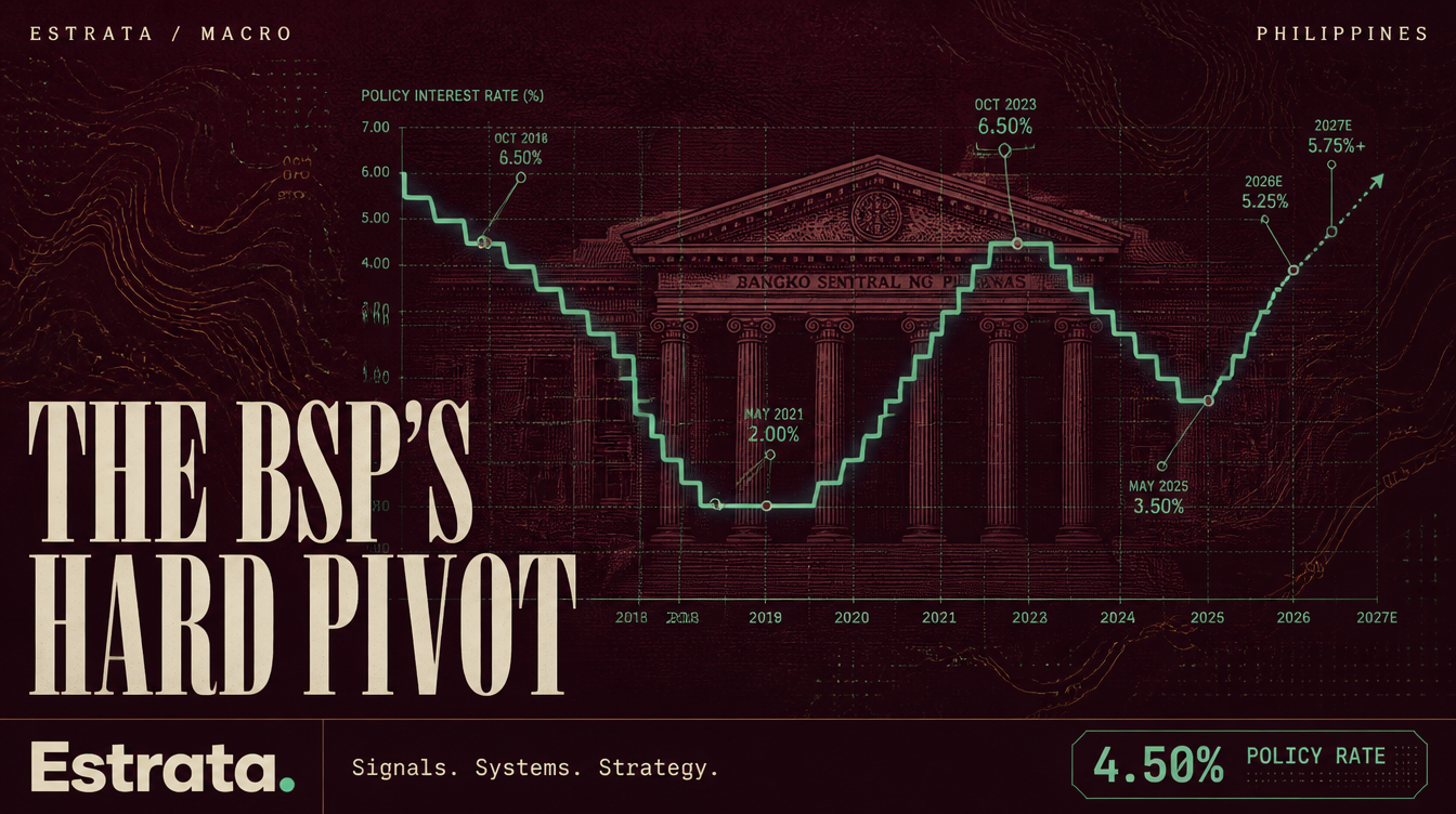 The BSP's Hard Pivot: From 225 Basis Points of Easing to a Surprise Hiking Cycle