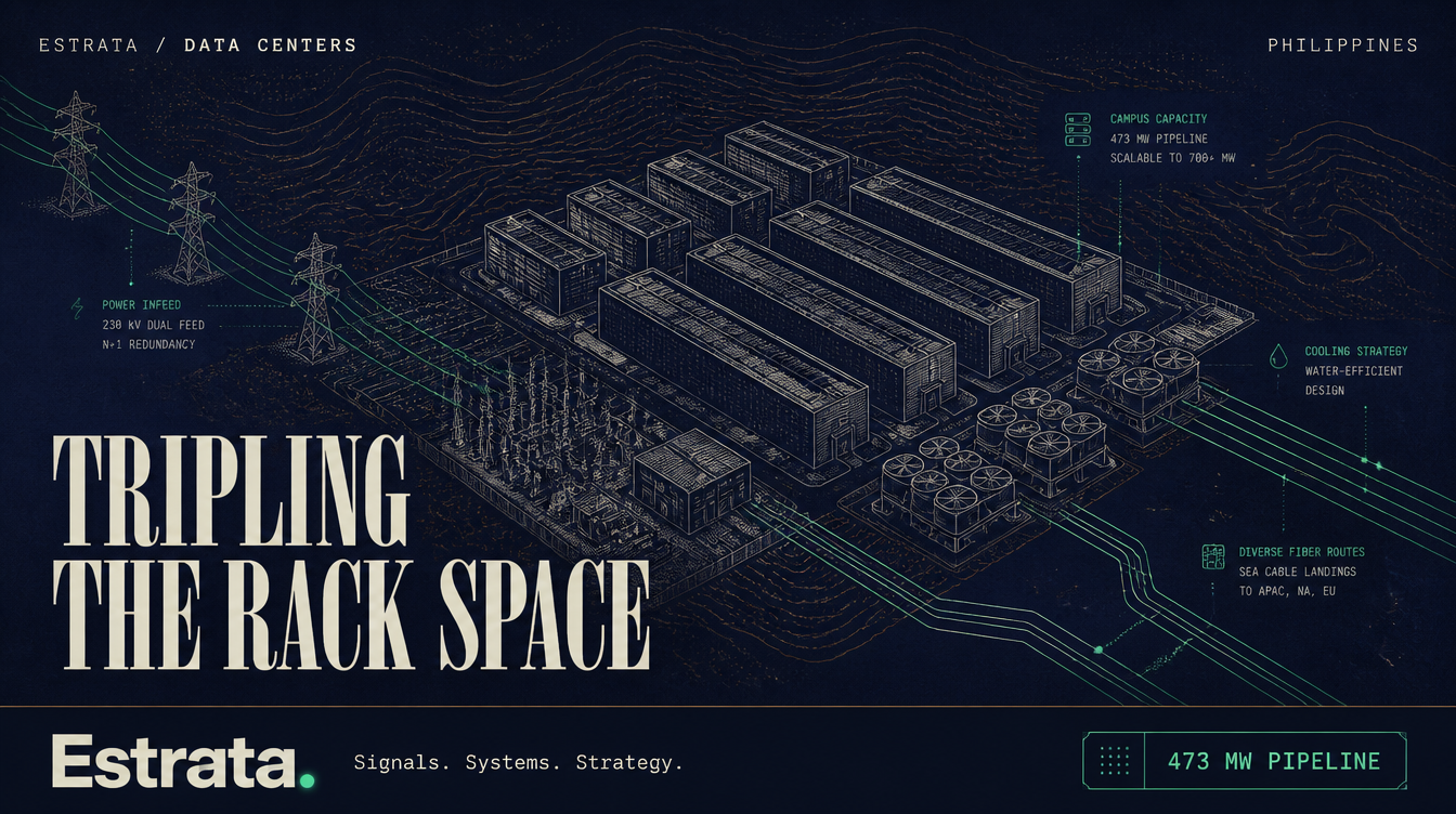 Tripling the Rack Space: The Philippine Data Center Pipeline Heads Toward 473 MW