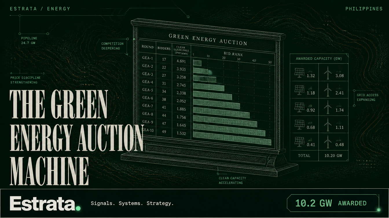 The Green Energy Auction Machine: 10.2 GW Awarded in GEA-4, 25 GW Queued Through 2035