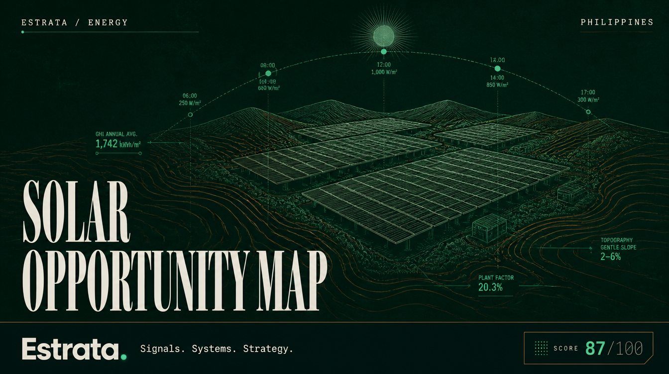 The Philippine Solar Opportunity Map: Where the Next Gigawatts Land